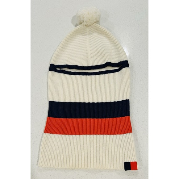 KULE Accessories - KULE Ivory Navy Orange The Mortitz Balaclava Ski Mask Hat